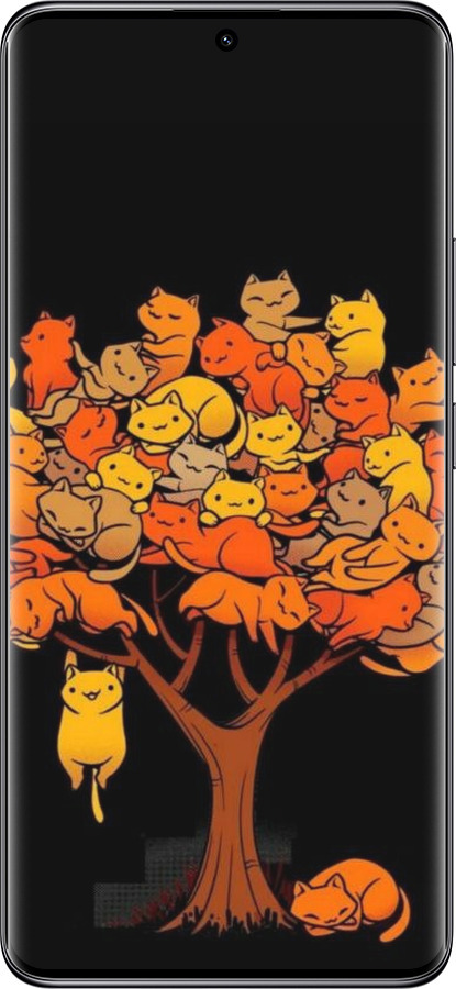 TPU чехол Дерево и котики для Xiaomi Redmi Note 14 Pro 5G - 6516b-3928 изображение 
