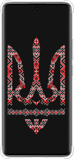 Силикон с усиленными углами чехол Герб - вышиванка на черном фоне для Xiaomi Redmi Note 14 Pro 5G - 1196sp-3928 изображение 