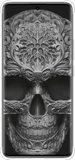Силикон с усиленными углами чехол skull-ornament для Xiaomi Redmi Note 14 Pro 5G - 4101sp-3928 изображение 