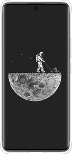 Силикон с усиленными углами чехол Moon in dark для Xiaomi Redmi Note 14 Pro 5G - 4176sp-3928 изображение 