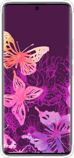 Силикон с усиленными углами чехол Бабочки v2 для Xiaomi Redmi Note 14 Pro 5G - 5475sp-3928 изображение 