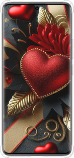Силикон с усиленными углами чехол Сердечки v2 для Xiaomi Redmi Note 14 Pro 5G - 5832sp-3928 изображение 