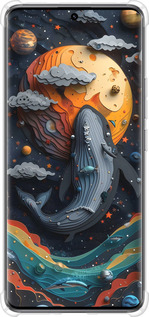 Силикон с усиленными углами чехол Кит в космосе для Xiaomi Redmi Note 14 Pro 5G - 6328sp-3928 изображение 