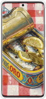 Силикон с усиленными углами чехол Vintage Sardine Tin Phone для Xiaomi Redmi Note 14 Pro 5G - 6772sp-3928 изображение 