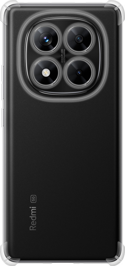 Силикон с усиленными углами чехол Прозрачный для Xiaomi Redmi Note 14 Pro 5G - 5636sp-3928 изображение 