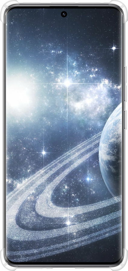 Силикон с усиленными углами чехол Кольца Сатурна для Xiaomi Redmi Note 14 Pro 5G - 173sp-3928 изображение 
