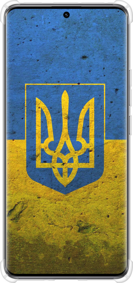 Силикон с усиленными углами чехол Флаг и герб Украины 2 для Xiaomi Redmi Note 14 Pro 5G - 378sp-3928 изображение 
