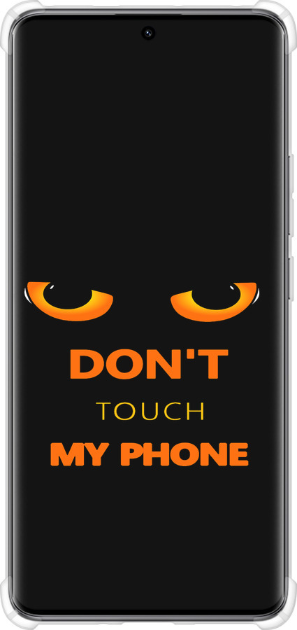 Силикон с усиленными углами чехол Don't touch the phone для Xiaomi Redmi Note 14 Pro 5G - 4261sp-3928 изображение 