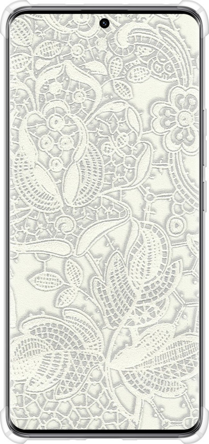 Силикон с усиленными углами чехол Белое кружево для Xiaomi Redmi Note 14 Pro 5G - 4383sp-3928 изображение 