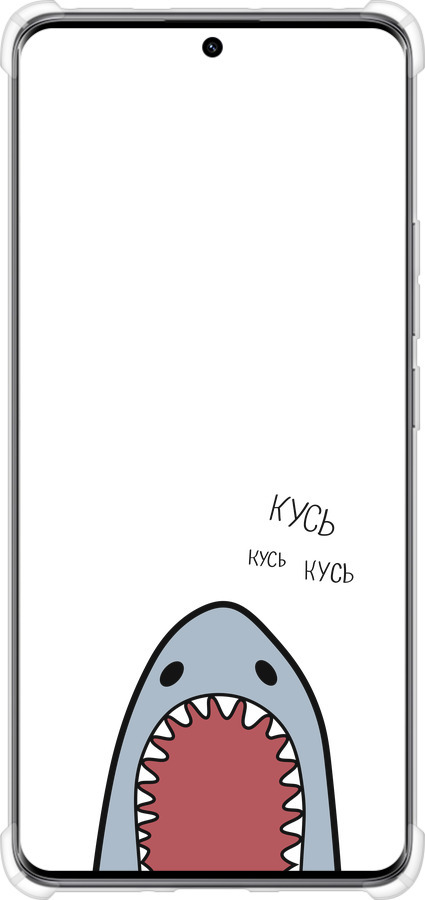 Силикон с усиленными углами чехол Акула для Xiaomi Redmi Note 14 Pro 5G - 4870sp-3928 изображение 