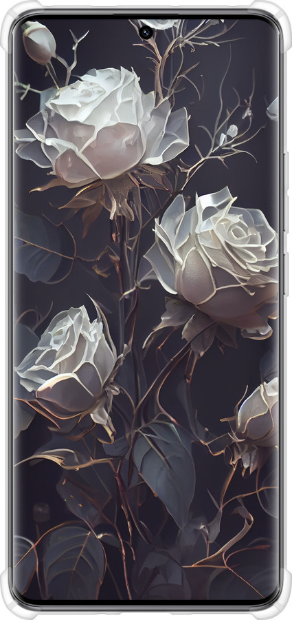 Силикон с усиленными углами чехол Розы 2 для Xiaomi Redmi Note 14 Pro 5G - 5550sp-3928 изображение 