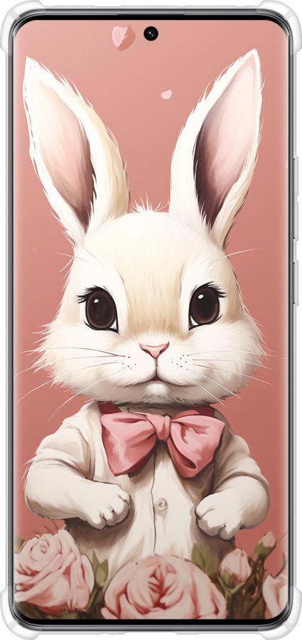 Силикон с усиленными углами чехол Зайчик для Xiaomi Redmi Note 14 Pro 5G - 5669sp-3928 изображение 