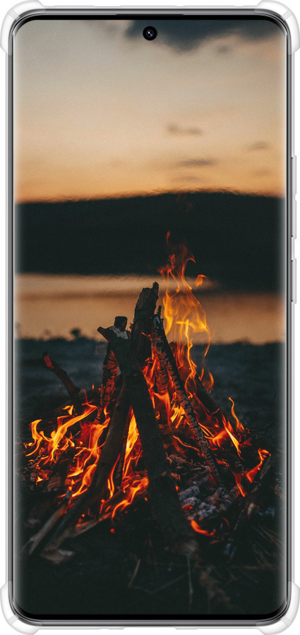 Силикон с усиленными углами чехол Огонь для Xiaomi Redmi Note 14 Pro 5G - 6021sp-3928 изображение 