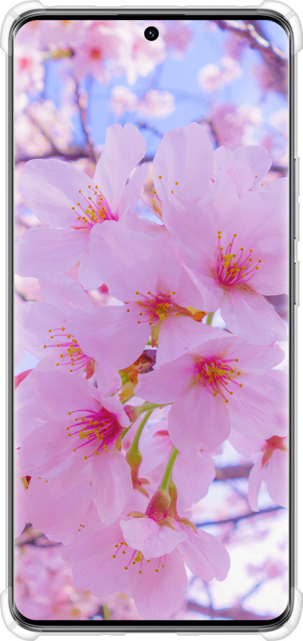 Силикон с усиленными углами чехол Сакура для Xiaomi Redmi Note 14 Pro 5G - 6029sp-3928 изображение 