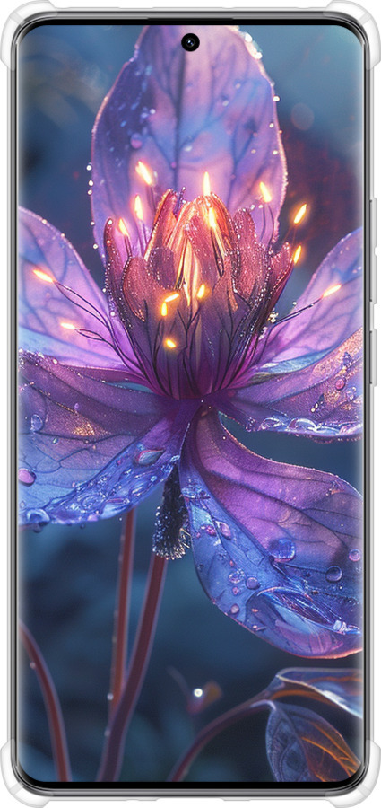 Силикон с усиленными углами чехол Магический цветок для Xiaomi Redmi Note 14 Pro 5G - 6038sp-3928 изображение 