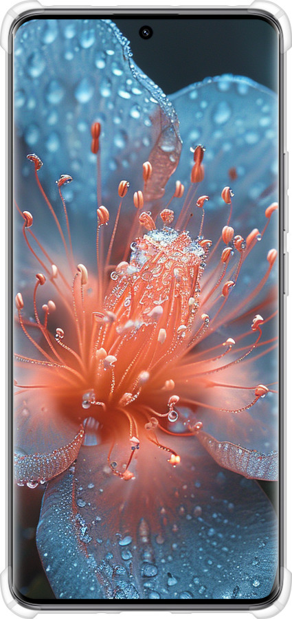 Силикон с усиленными углами чехол Роса на цветке для Xiaomi Redmi Note 14 Pro 5G - 6039sp-3928 изображение 