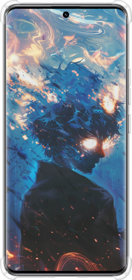 Силикон с усиленными углами чехол Сатору Годжо для Xiaomi Redmi Note 14 Pro 5G - 6129sp-3928 изображение 
