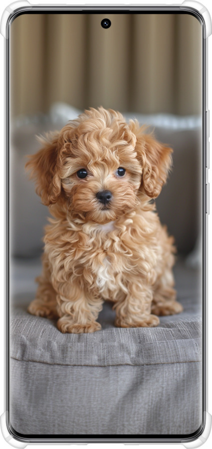 Силикон с усиленными углами чехол Mini-maltipoo для Xiaomi Redmi Note 14 Pro 5G - 6158sp-3928 изображение 