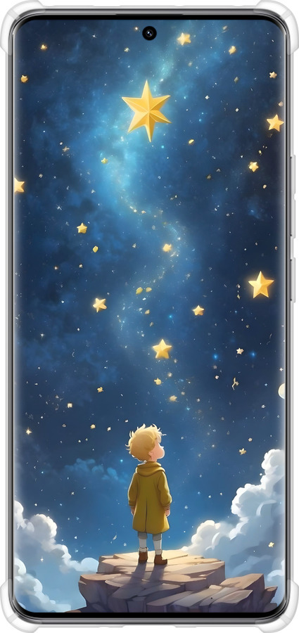 Силикон с усиленными углами чехол Маленький принц для Xiaomi Redmi Note 14 Pro 5G - 6326sp-3928 изображение 