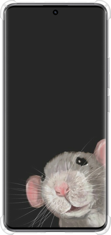 Силикон с усиленными углами чехол The Peeking Rat для Xiaomi Redmi Note 14 Pro 5G - 6442sp-3928 изображение 