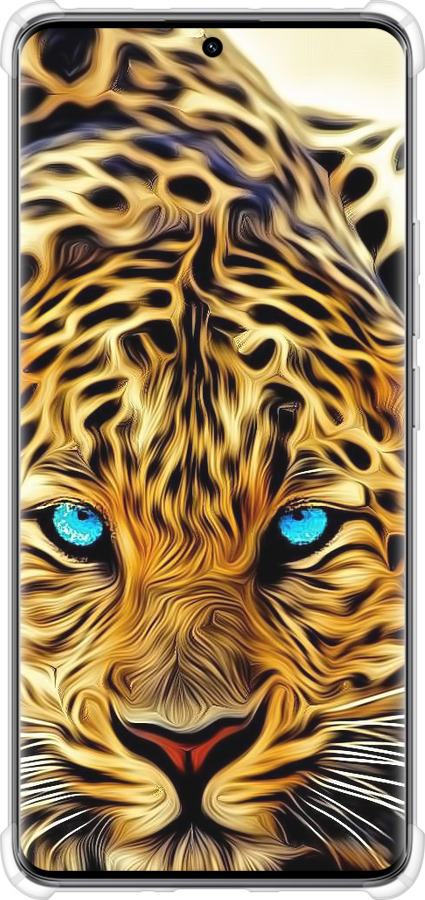 Силикон с усиленными углами чехол Леопард для Xiaomi Redmi Note 14 Pro 5G - 6611sp-3928 изображение 