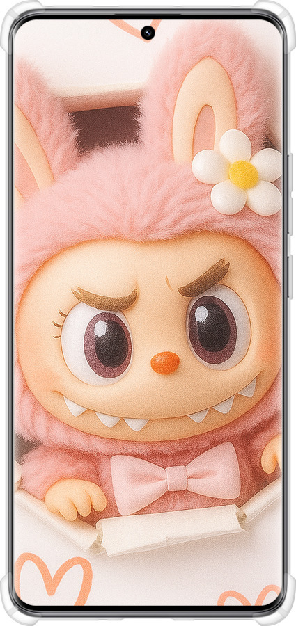 Силикон с усиленными углами чехол Лабубу 2 для Xiaomi Redmi Note 14 Pro 5G - 6710sp-3928 изображение 