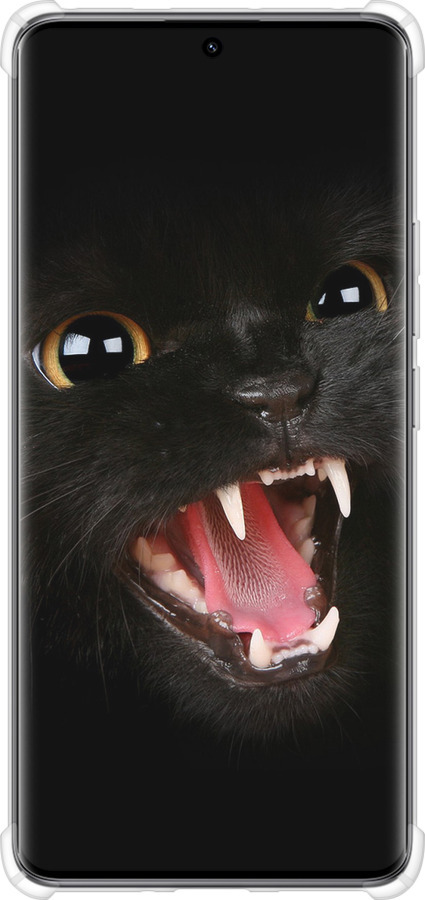 Силикон с усиленными углами чехол Чёрная кошка для Xiaomi Redmi Note 14 Pro 5G - 932sp-3928 изображение 