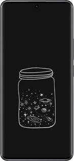 Силиконовый чехол Космос в банке для Xiaomi Poco X7 - 4297u-4011 изображение 