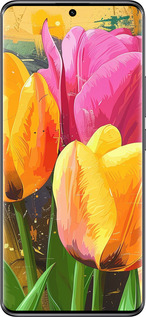 Силиконовый чехол Нарисованные тюльпаны для Xiaomi Poco X7 - 5990u-4011 изображение 
