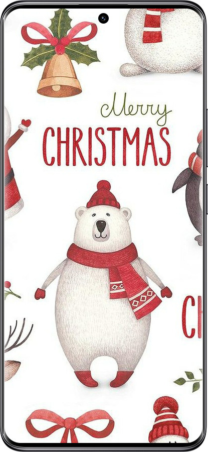 Силіконовий чехол Merry Christmas для Xiaomi Redmi Note 14 Pro 5G - 4106u-3928 изображение 