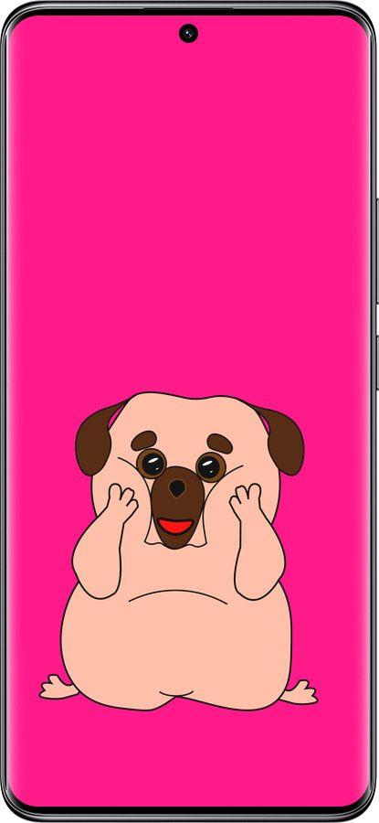 Силіконовий чехол Веселий мопс для Xiaomi Poco X7 - 4908u-4011 изображение 