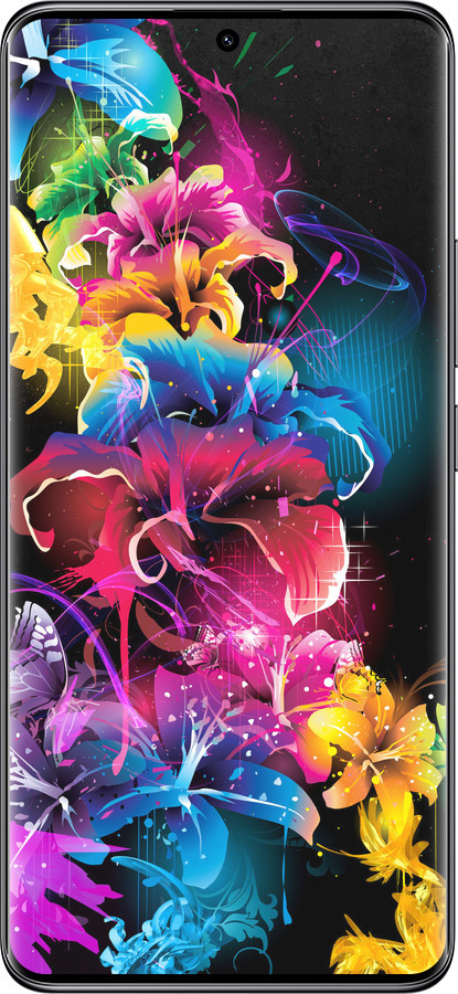 Силіконовий чехол Абстрактні квіти для Xiaomi Poco X7 - 511u-4011 изображение 