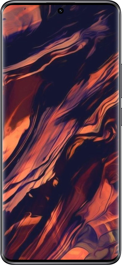 Силіконовий чехол Чорно-помаранчева абстракція для Xiaomi Poco X7 - 5340u-4011 изображение 