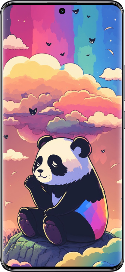 Силіконовий чехол Панда в хмарах для Xiaomi Redmi Note 14 Pro 5G - 5585u-3928 изображение 