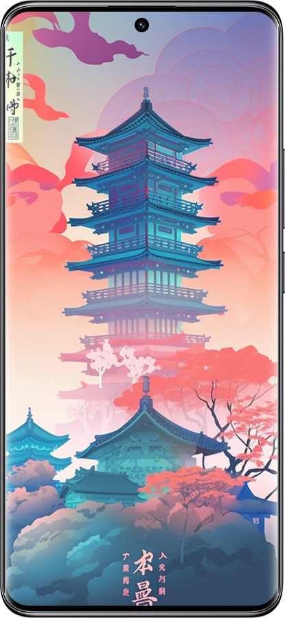 Силиконовый чехол Япония монастырь для Xiaomi Poco X7 - 5590u-4011 изображение 