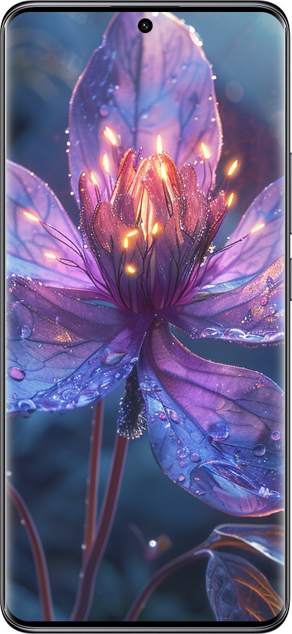 Силиконовый чехол Магический цветок для Xiaomi Redmi Note 14 Pro 5G - 6038u-3928 изображение 