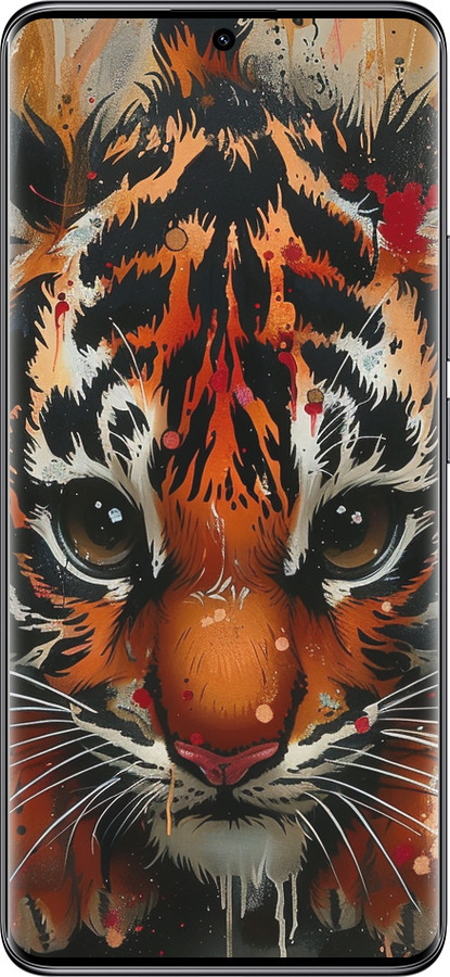 Силиконовый чехол Mini tiger для Xiaomi Redmi Note 14 Pro 5G - 6052u-3928 изображение 