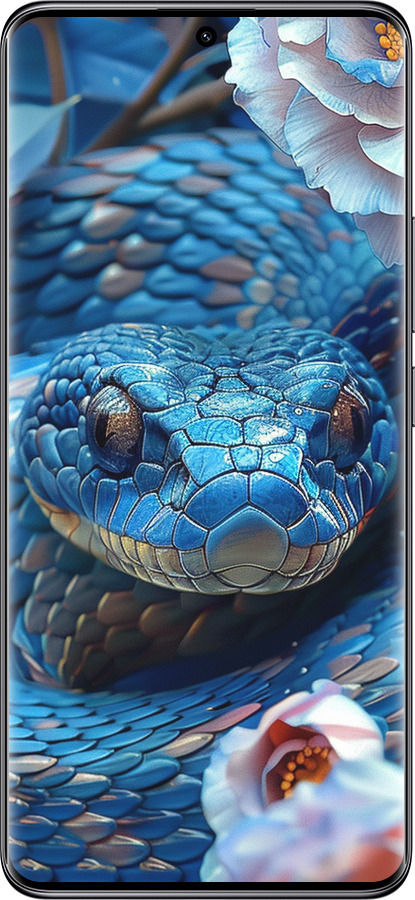 Силіконовий чехол Blue Snake для Xiaomi Poco X7 - 6079u-4011 изображение 