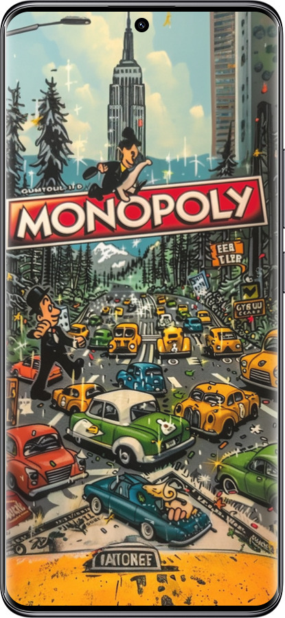 Силиконовый чехол Городской драйв Monopoly для Xiaomi Poco X7 - 6088u-4011 изображение 