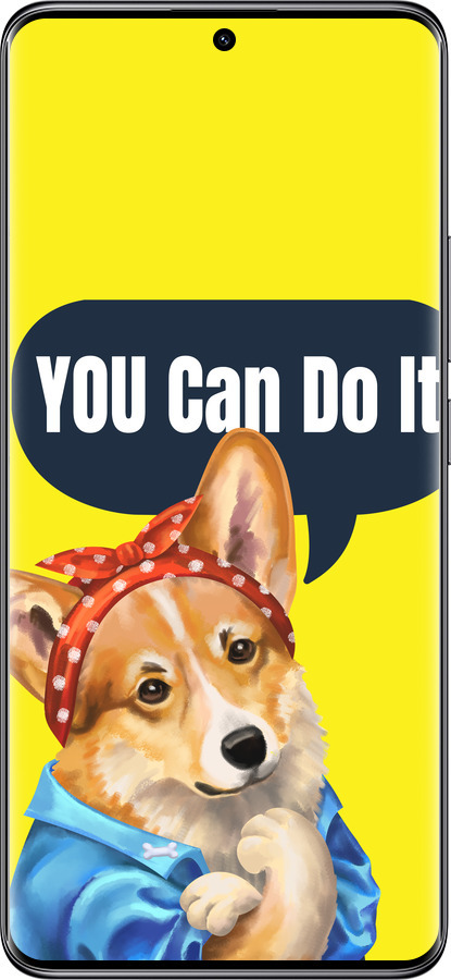 Силіконовий чехол чехол с корги You Can Do It для Xiaomi Redmi Note 14 Pro 5G - 6184u-3928 изображение 