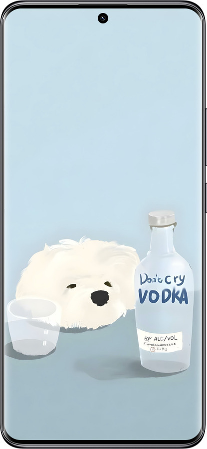 Силиконовый чехол Пес водка для Xiaomi Poco X7 - 6368u-4011 изображение 