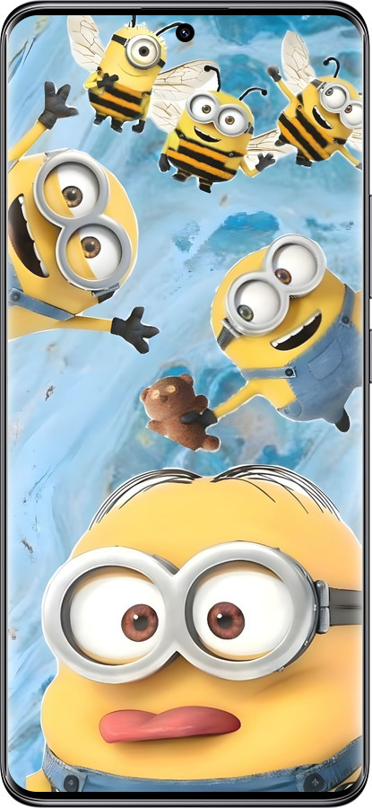 Силіконовий чехол Миньоны для Xiaomi Redmi Note 14 Pro 5G - 6386u-3928 изображение 