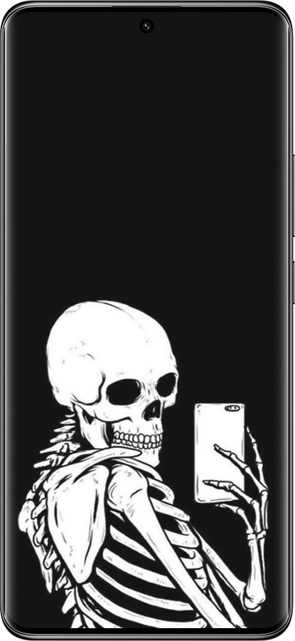 Силиконовый чехол Скелет делает Selfie для Xiaomi Redmi Note 14 Pro 5G - 6535u-3928 изображение 