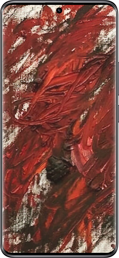 Силиконовый чехол Абстрактная композиция в красных тонах для Xiaomi Redmi Note 14 Pro 5G - 6541u-3928 изображение 