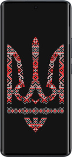 Силиконовый чехол Герб - вышиванка на черном фоне для Xiaomi Redmi Note 15 4G - 1196u-4215 изображение 