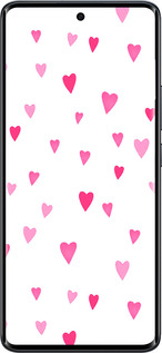 Силиконовый чехол Сердечки 2 для Xiaomi Redmi Note 15 4G - 4763u-4215 изображение 