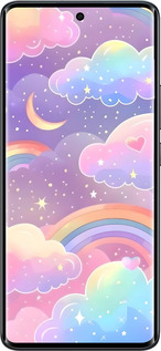 Силиконовый чехол Облака и радуга для Xiaomi Redmi Note 15 4G - 6312u-4215 изображение 