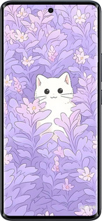 Силиконовый чехол Котик в цветах для Xiaomi Redmi Note 15 4G - 6390u-4215 изображение 