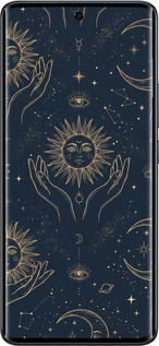Силіконовий чехол Celestial Harmony: Sun & Moon Gold Mystic Pattern для Xiaomi Redmi Note 15 4G - 6778u-4215 изображение 