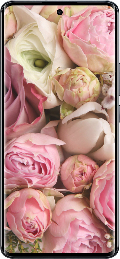Силіконовий чехол Троянди v2 для Xiaomi Redmi Note 15 4G - 2320u-4215 изображение 